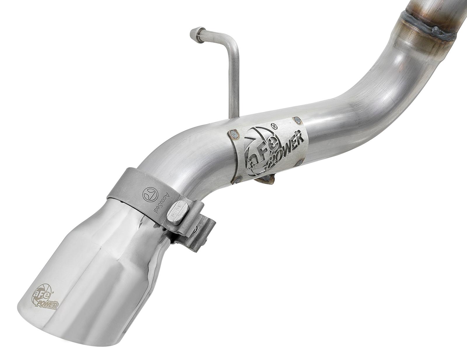 AFE Axle-Back Exhaust System (2018-2020 Jeep Wrangler V6-3.6L) - 49-48075-P