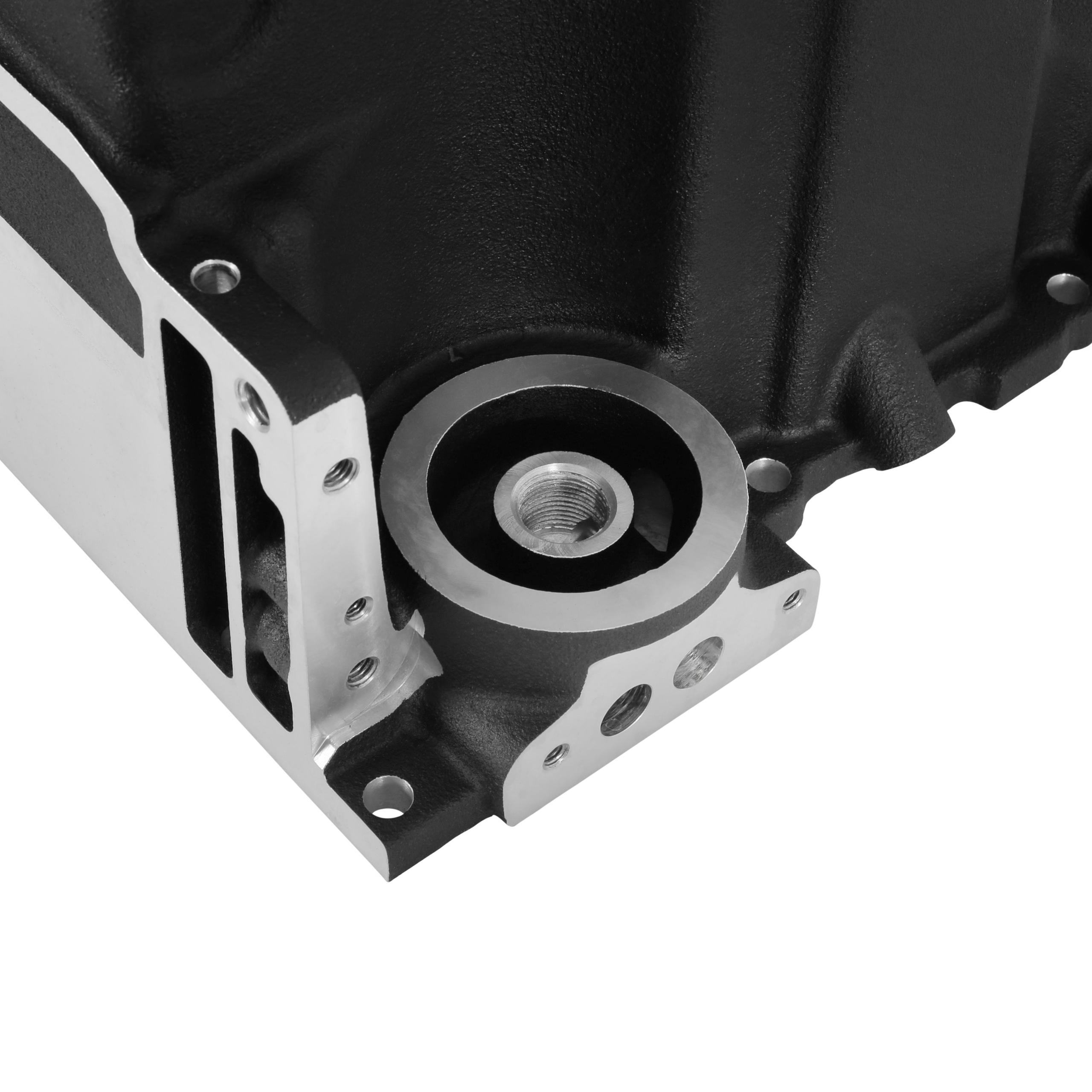 Holley GM LT Swap Oil Pan - 4WD / Truck / Off-Road - Black - 302-24BK