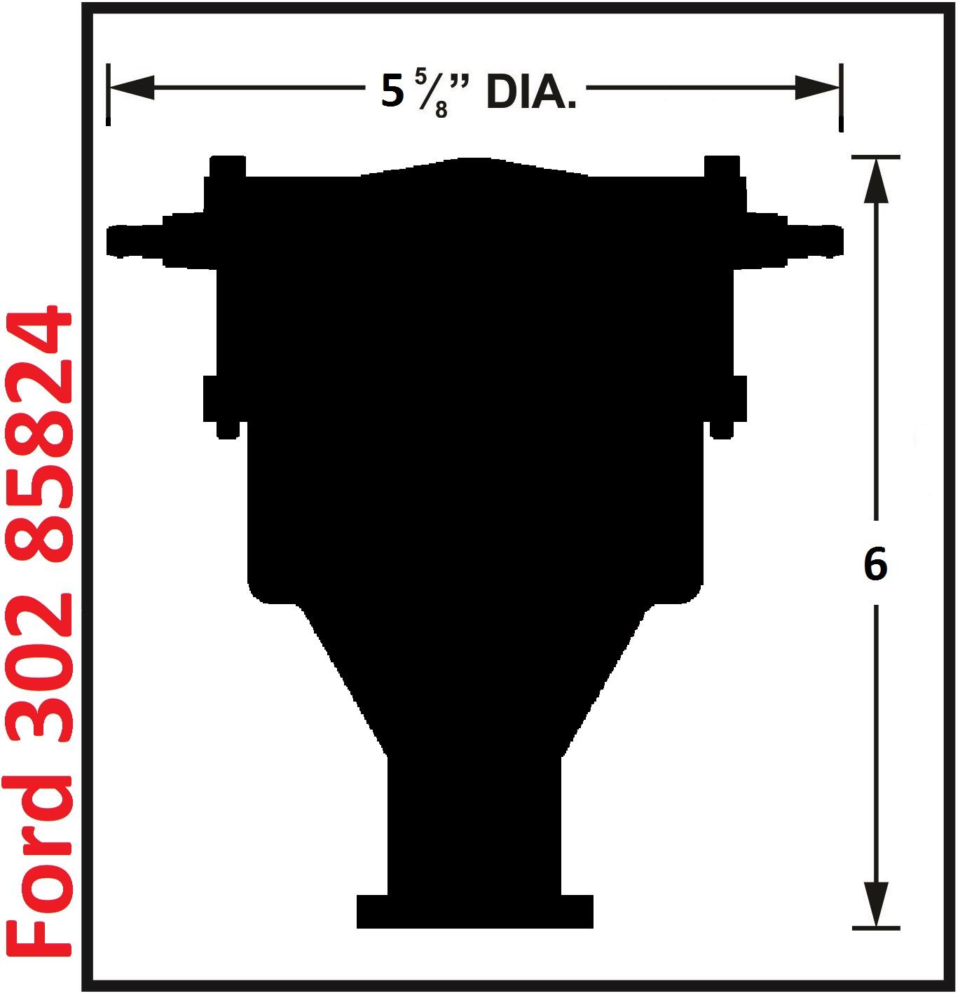 Msd 85824 Distributor, Ford 289-302, Crab Cap