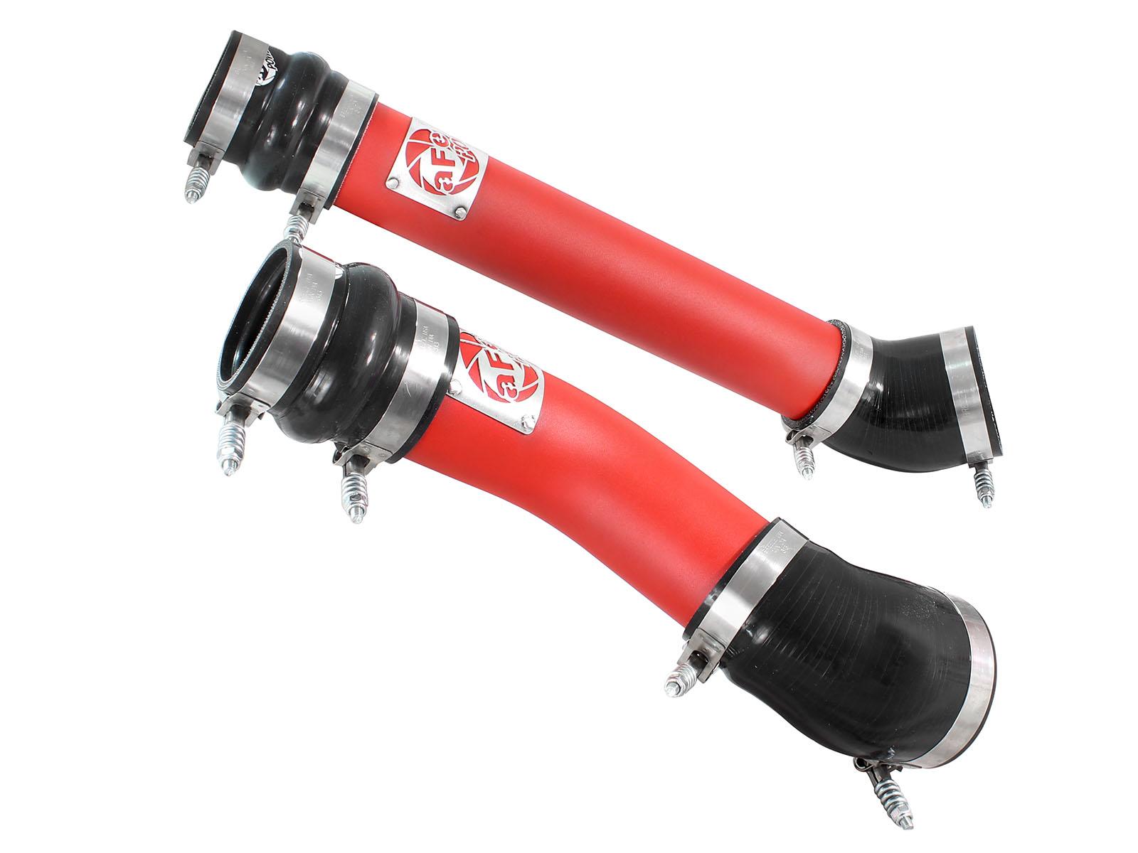 AFE BladeRunner 3 IN Aluminum Hot and Cold Charge Pipe Kit Red (1994-2002 Ram 2500, Ram 3500) - 46-20064-R