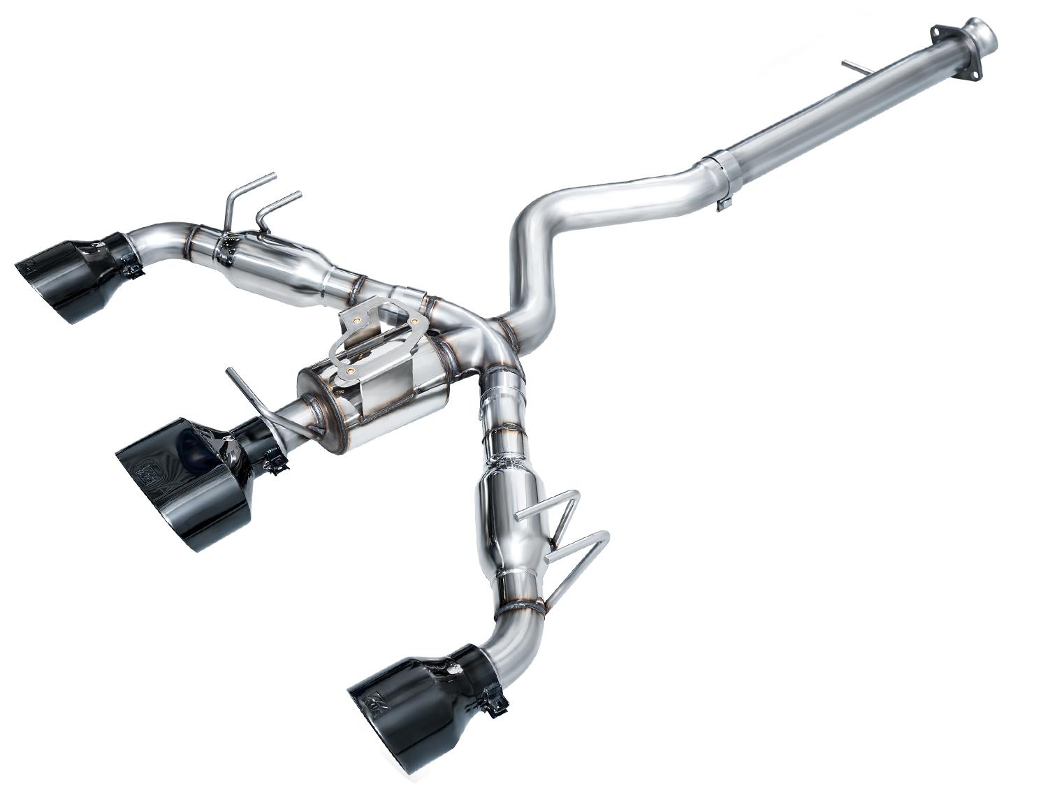 AWE Track Edition Exhaust for GR Corolla - Diamond Black Tips - 3020-53472
