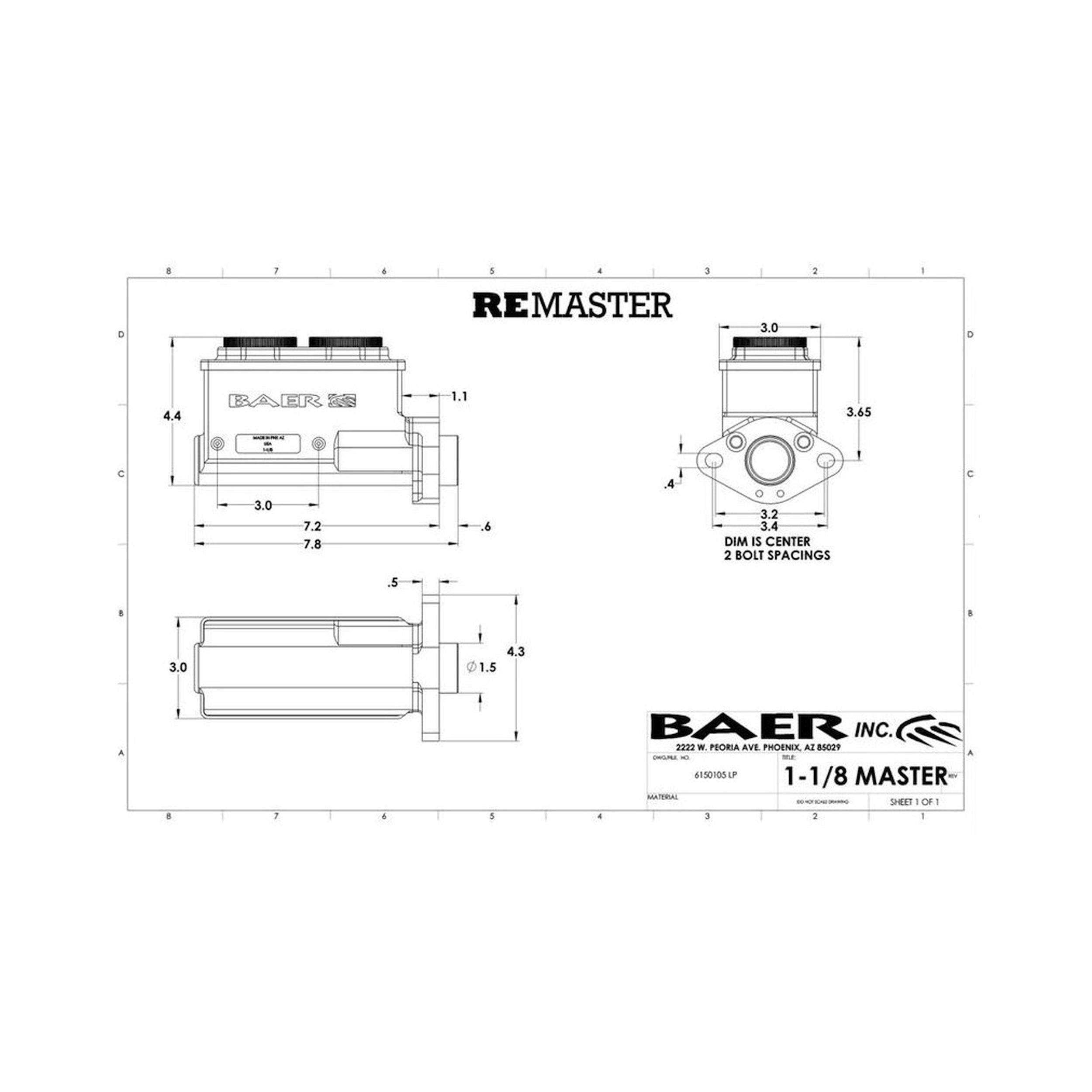 Baer ReMastr Gray Anod LP - 6801266LP