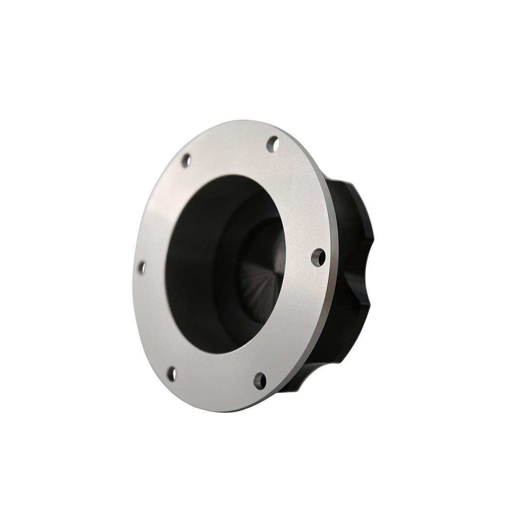 AEROMOTIVE Fillcap, Screw-on, 3-inch, Flanged, 6-Bolt, Black - 18730