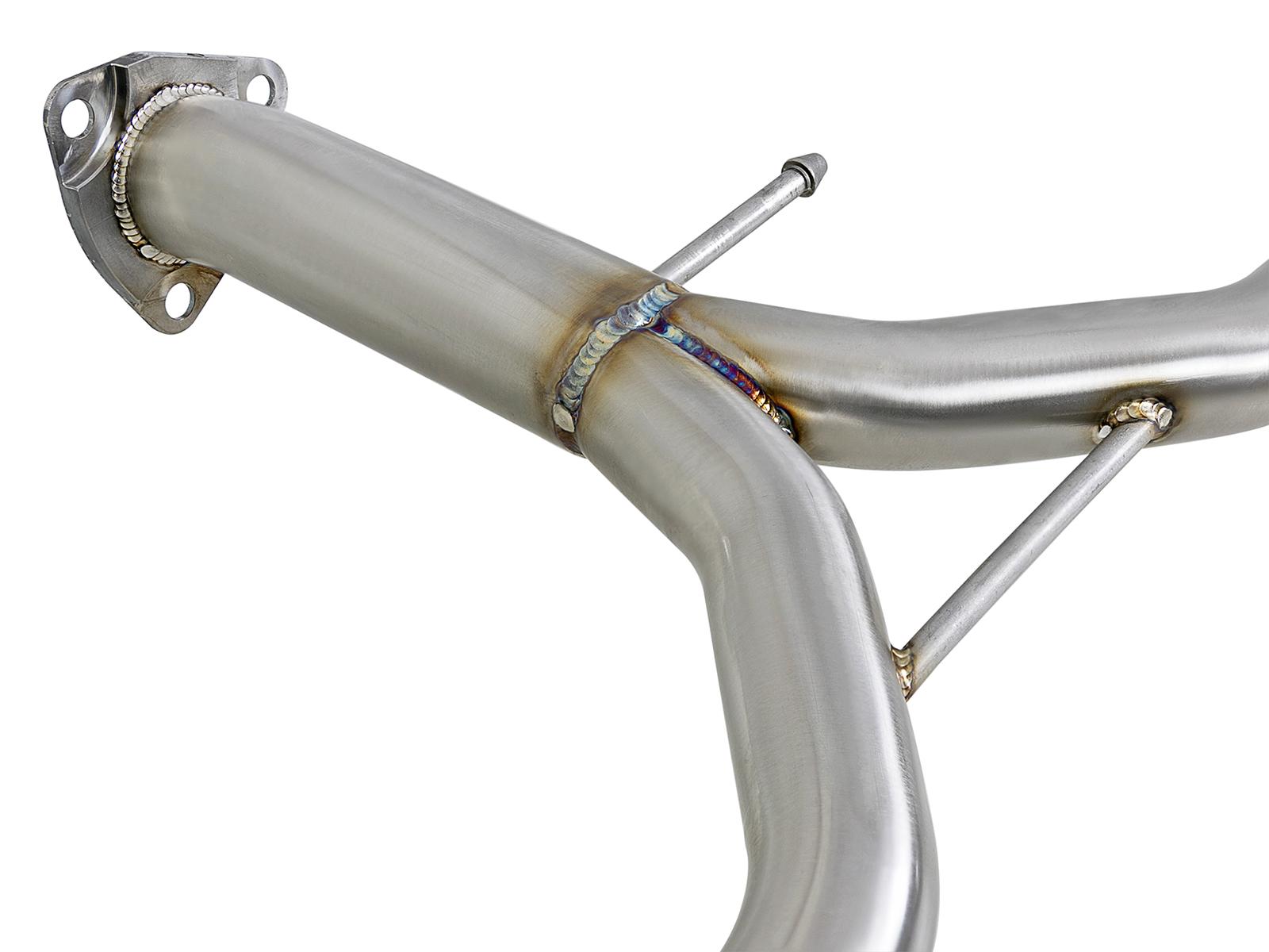 AFE Takeda 1-3/4 IN to 2-1/4 IN 304 Stainless Steel Axle-Back Exhaust w/ Polish Tips (2013-2017 Accord, Accord) - 49-36604