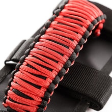 Rugged Ridge Grab Handle Kit Paracord Red/Black; 55-21 Jeep Cj/Wrangler/Gladiator - 13505.31