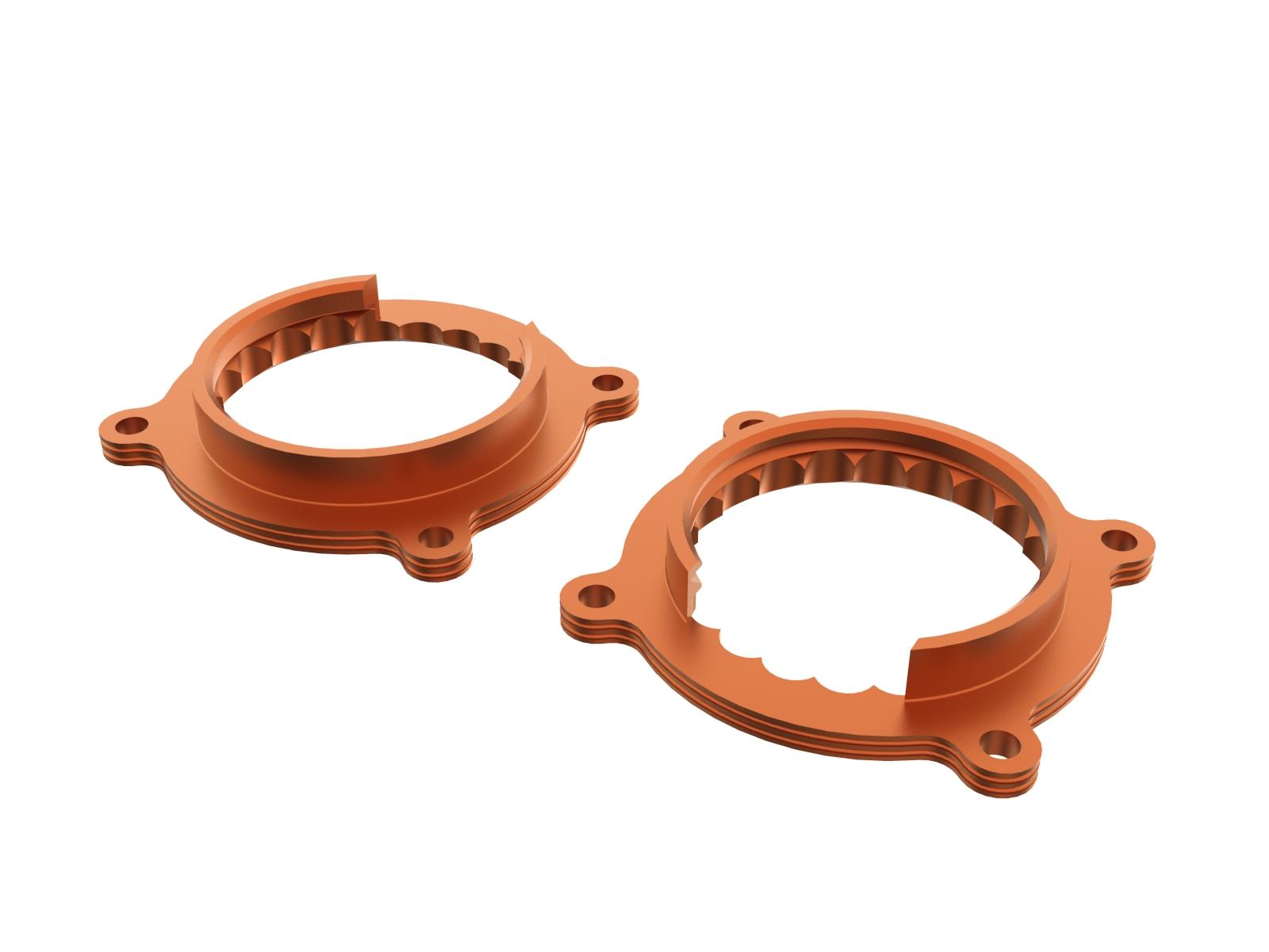 AFE Silver Bullet Throttle Body Spacer Kit (2026 Mustang GT, Mustang Dark Horse) - 46-33026N
