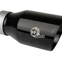 AFE MACH Force-Xp 304 Stainless Steel Clamp-on Exhaust Tip Black (3 IN Inlet x 4-1/2 IN Outlet x 9 IN L) - 49T30454-B093