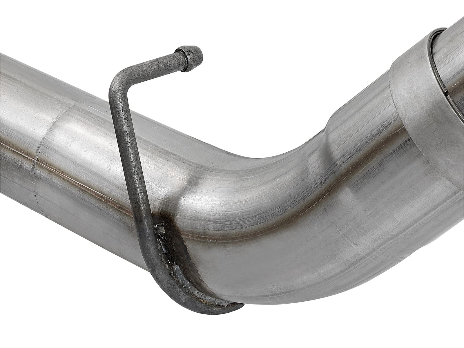 AFE Rebel XD 4 IN 409 Stainless Steel DPF-Back Exhaust w/Dual Polished Tips (2017-2019 Silverado 2500 HD, Silverado 3500 HD, Sierra 2500 HD, Sierra 3500 HD) - 49-44089-P