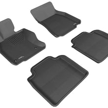 3D MAXpider 2008-2011 Lexus LS600HL Kagu 1st & 2nd Row Floormats - Black