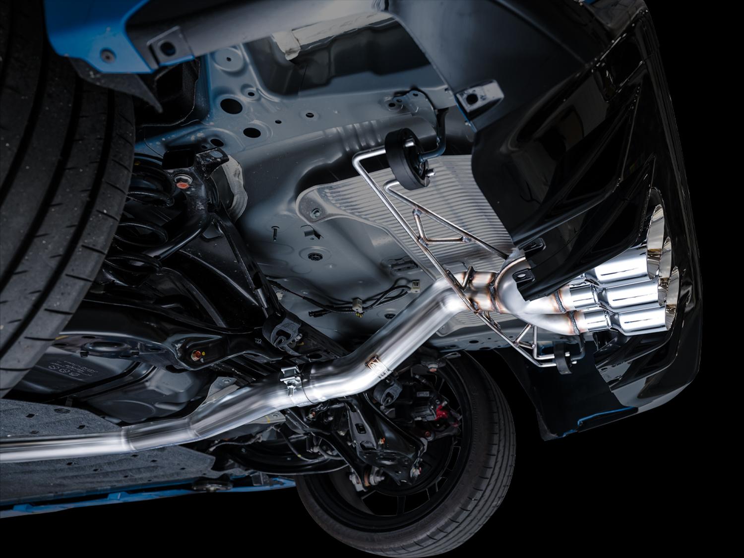 AWE Track Edition for FL5 CTR - Triple Chrome Tips - 3020-52287