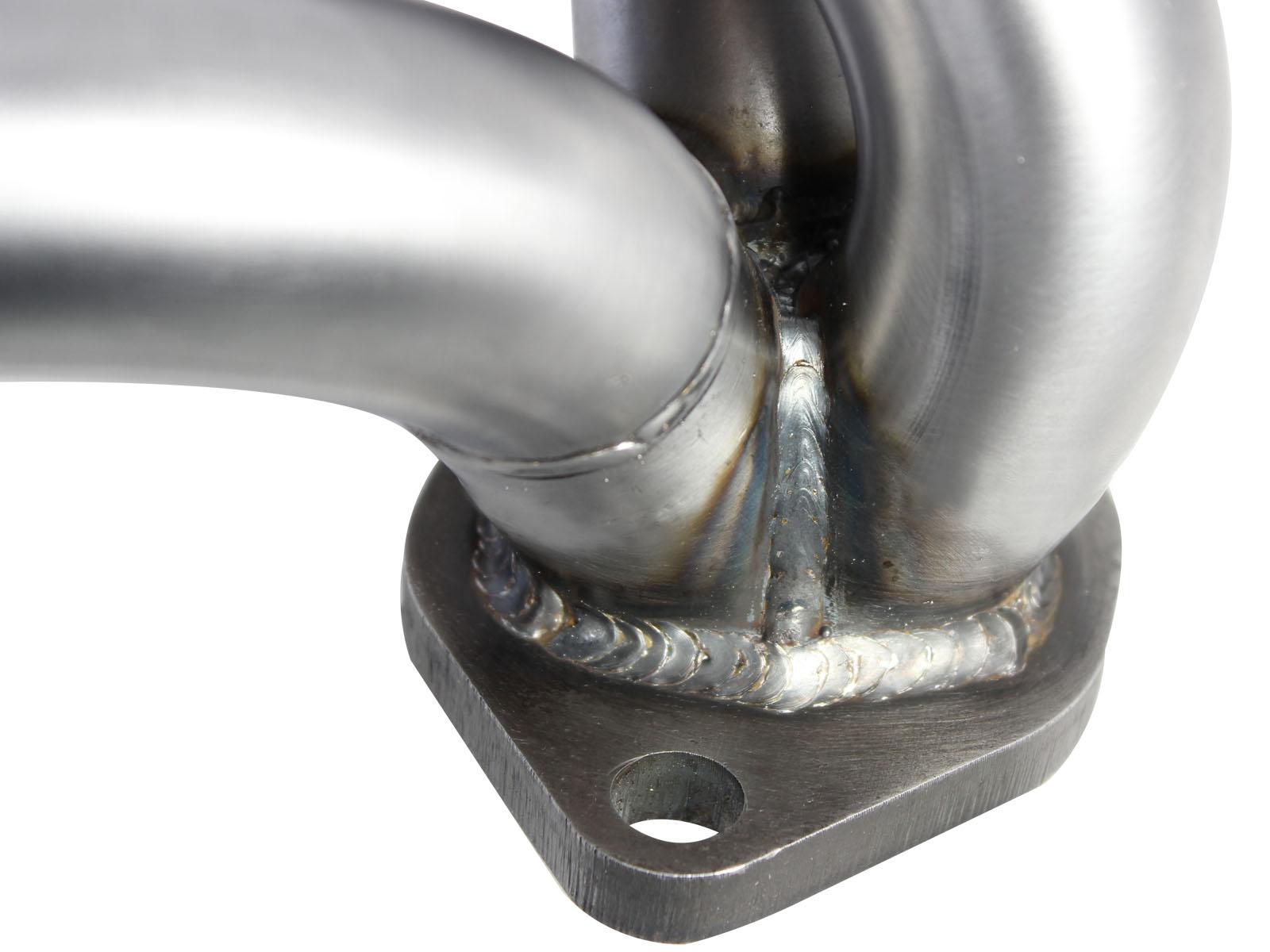 AFE Twisted Steel 409 Stainless Steel Short Tube Header (Jeep Wrangler (JK) 07-11 V6-3.8L) - 48-48023