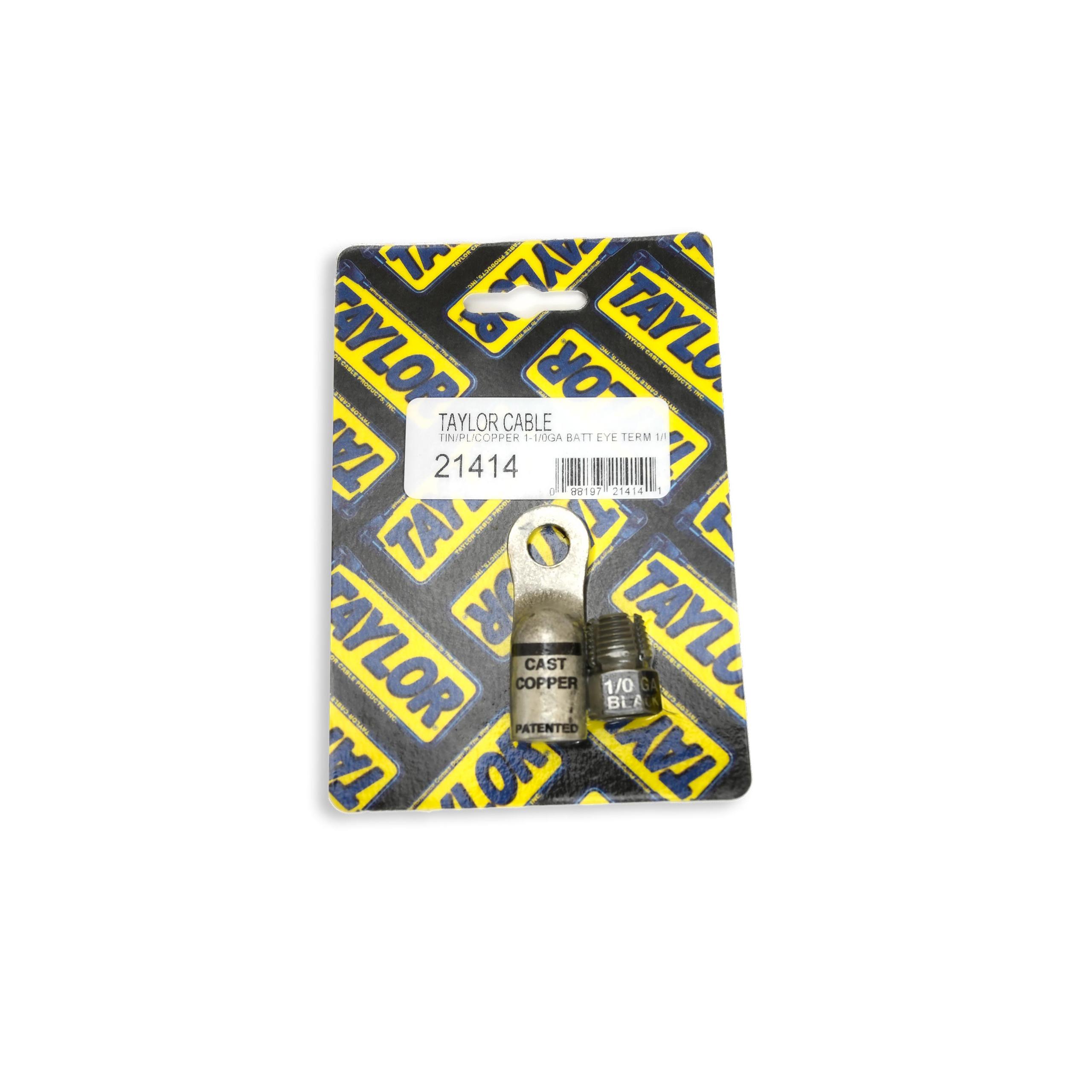 TAYLOR CABLE Brass 1-1/0ga Battery Eyelet Term - 21414