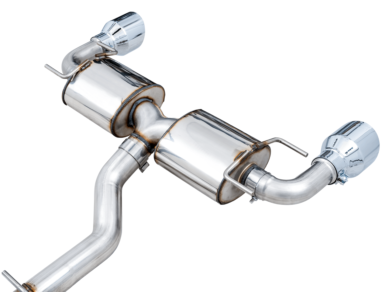 AWE Touring Edition Exhaust - Chrome Silver Tips (2016-2023 Subaru BRZ / Toyota GR86 / Toyota 86) - 3015-32486