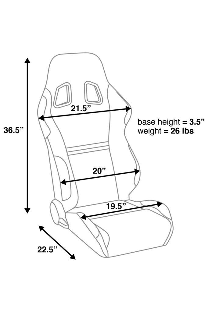 Corbeau A4 Reclining Race Seat (Pair)