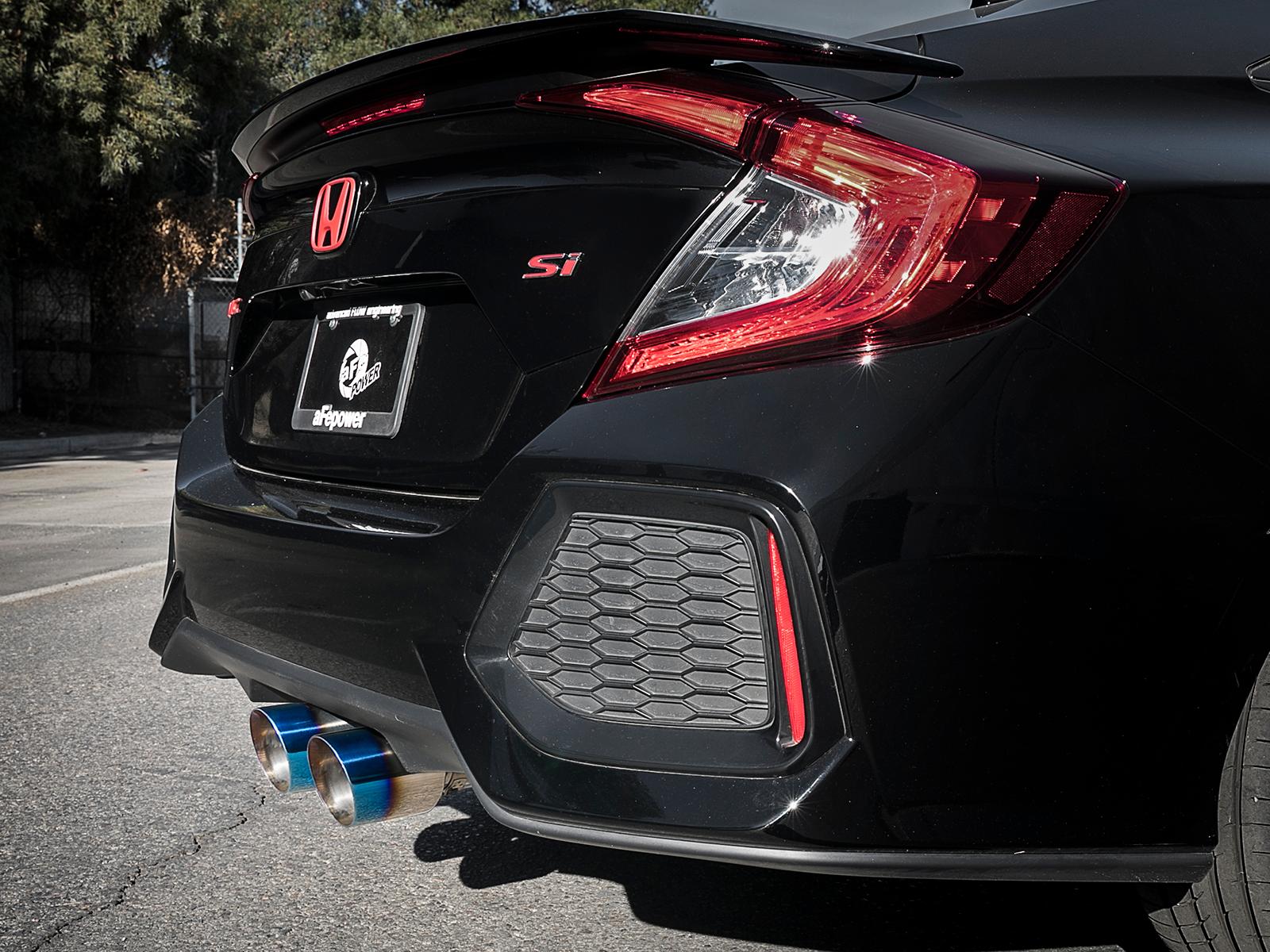 AFE Cat-Back Exhaust System (2017-2019 Honda Civic Si L4-1.5L (t)) - 49-36621-L
