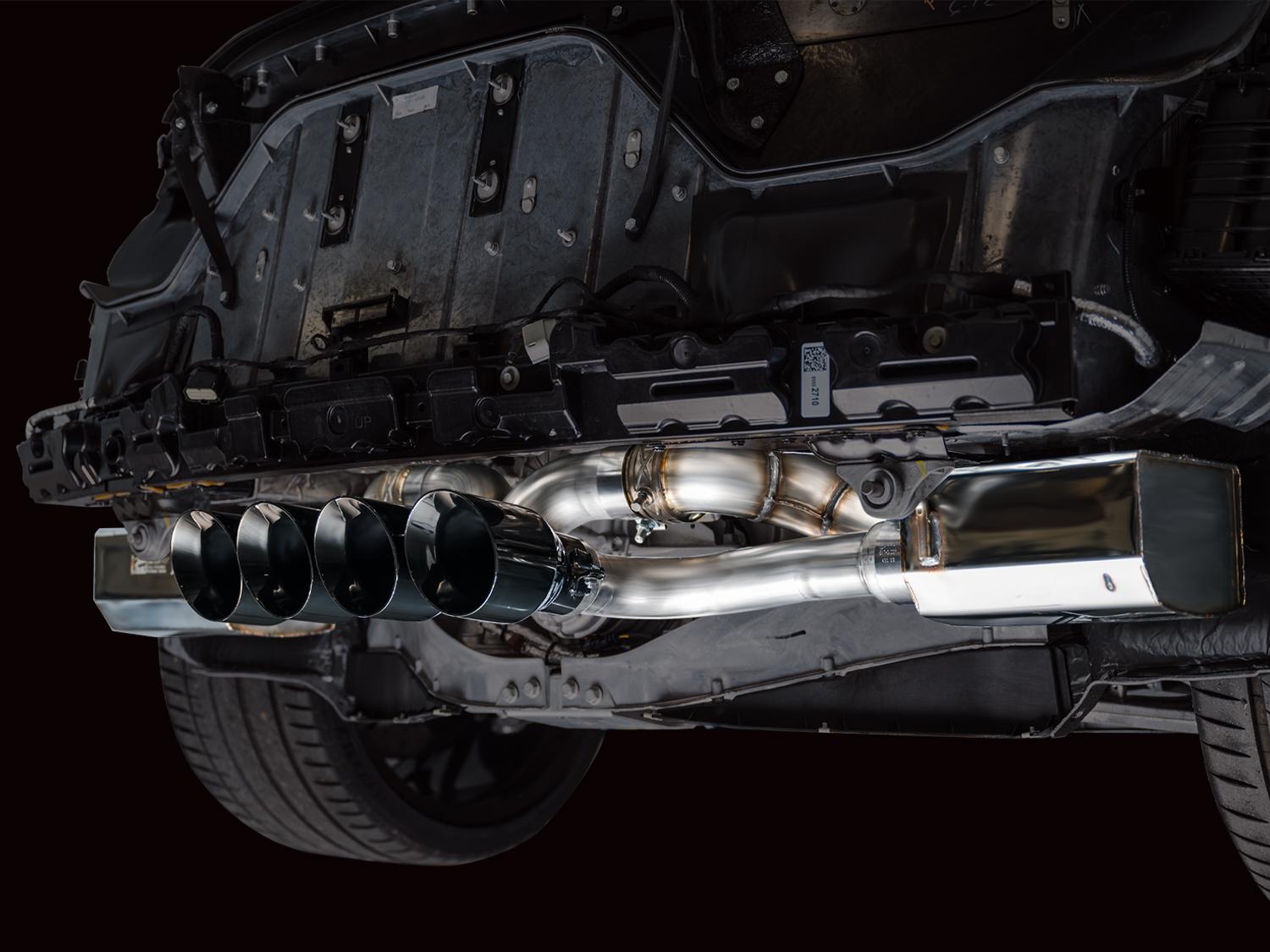 AWE SwitchPath Exhaust for C8 Corvette Z06 - Diamond Black Tips - 3025-43906