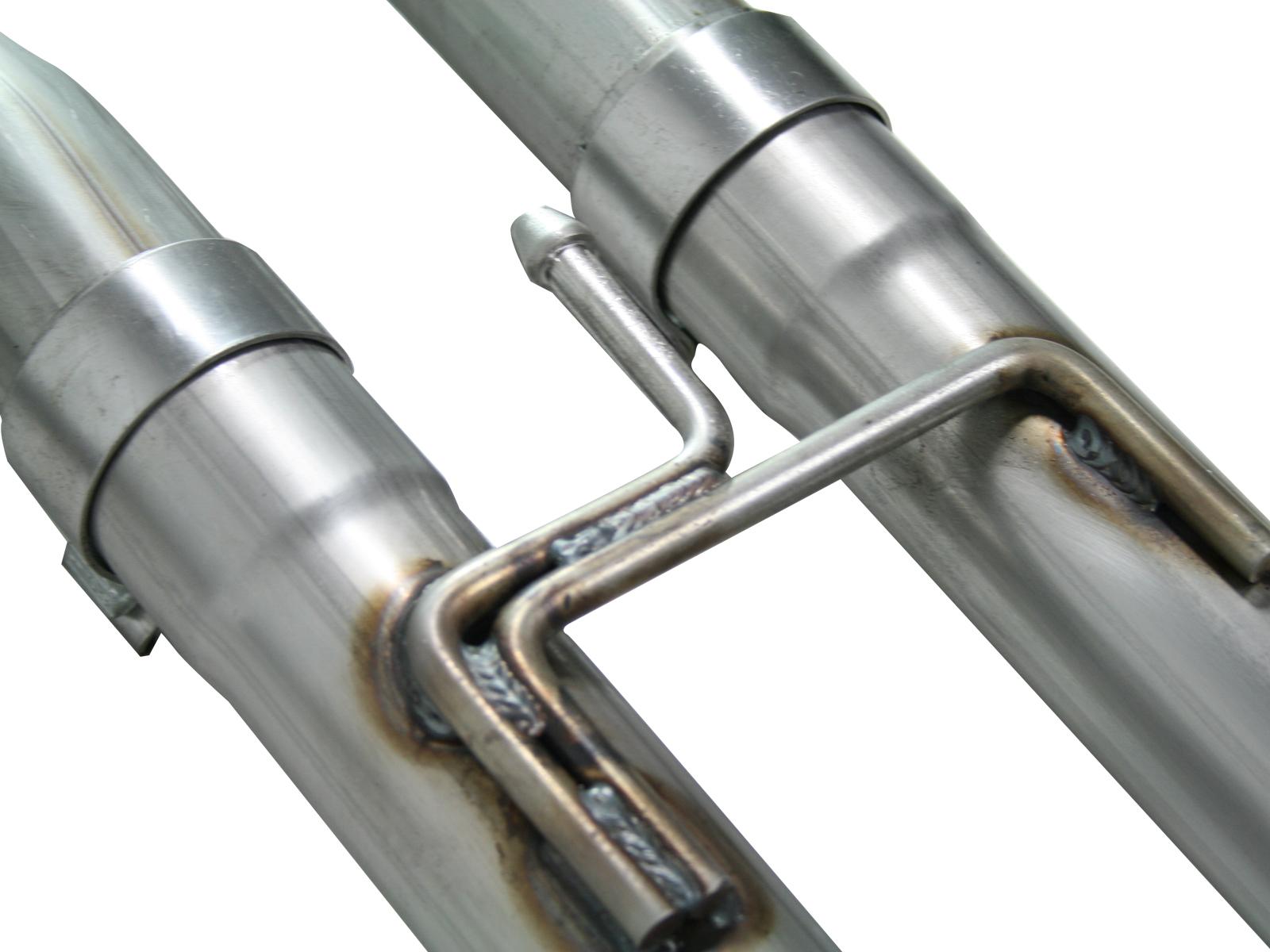 AFE MACH Force-Xp 2-1/2 IN to 3 IN 409 Stainless Steel Cat-Back Exhaust w/ Black Tip (2004-2015 Titan, Titan, Titan, Titan, Titan) - 49-46102-B