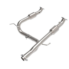 AFE Twisted Steel Y-Pipe 2 to 3 IN 409 Stainless Steel w/ Cat Toyota Tacoma 05-15 V6-4.0L - 48-46006-RC