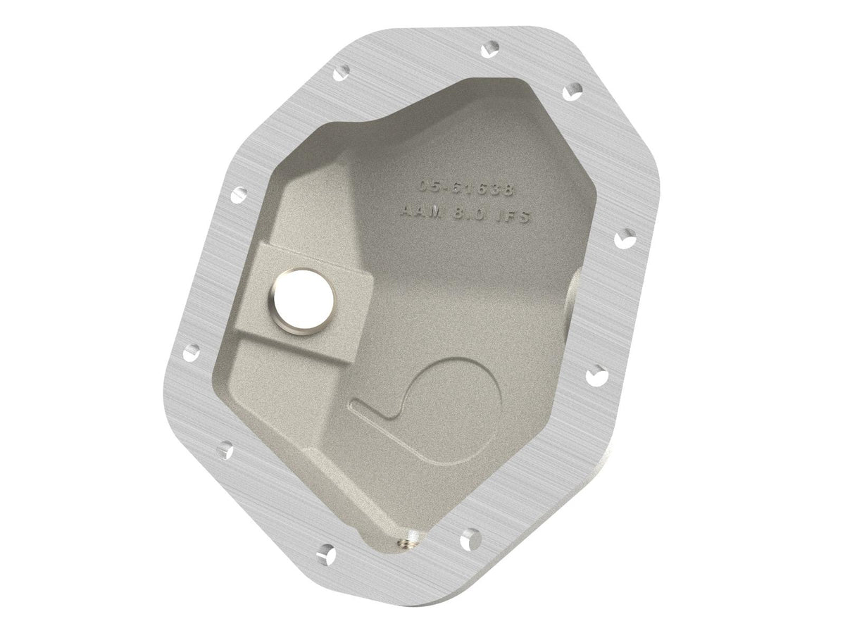 AFE Street Series Front Differential Cover Raw w/ Machined Fins (2019-2025 Cadillac, Chevrolet, GMC Fitments) - 46-71430A