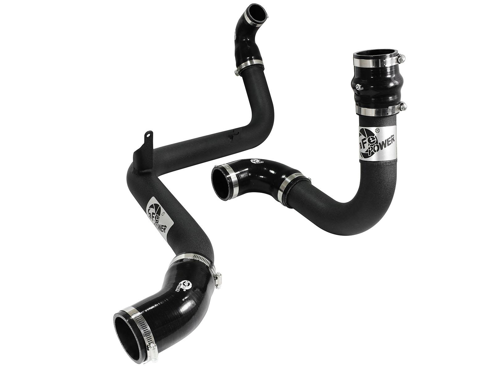 AFE BladeRunner 2-1/2 IN Aluminum Hot and Cold Charge Pipe Kit Black (2013-2018 Focus) - 46-20184-B