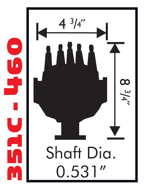 Msd 8577 Distributor, Ford 351C-460, Pro-Billet, Small Cap