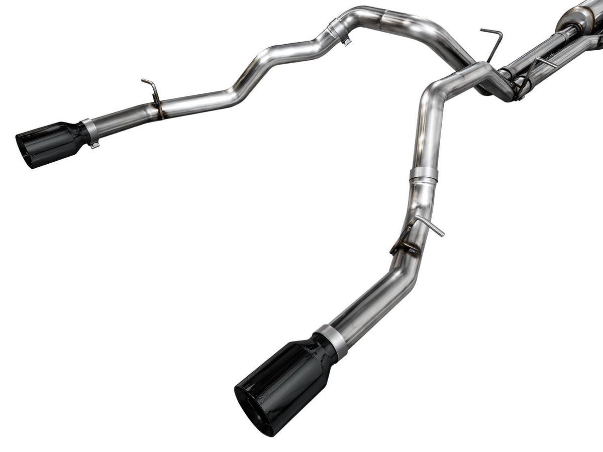 AWE 0FG Catback Exhaust Standard & High Output - Diamond Black Tips (2025+ RAM 1500 3.0TT) - 3015-33530