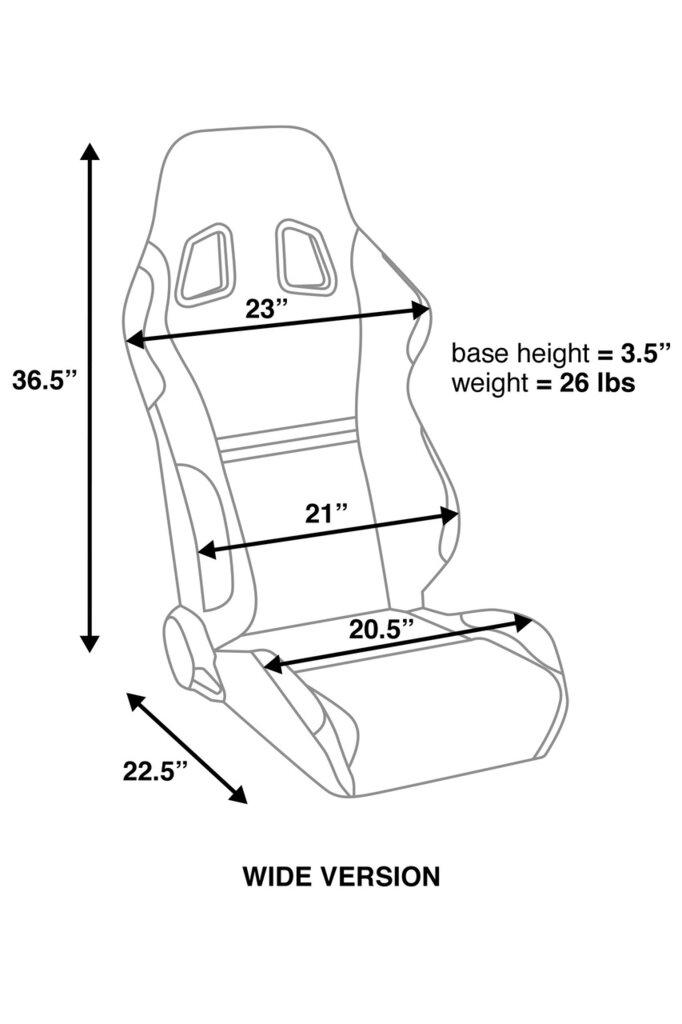 Corbeau A4 Reclining Race Seat (Pair)