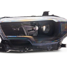 Raxiom 16-23 Toyota Tacoma Axial Series OE Replacement Headlights- Black Housing- Clear Lens
