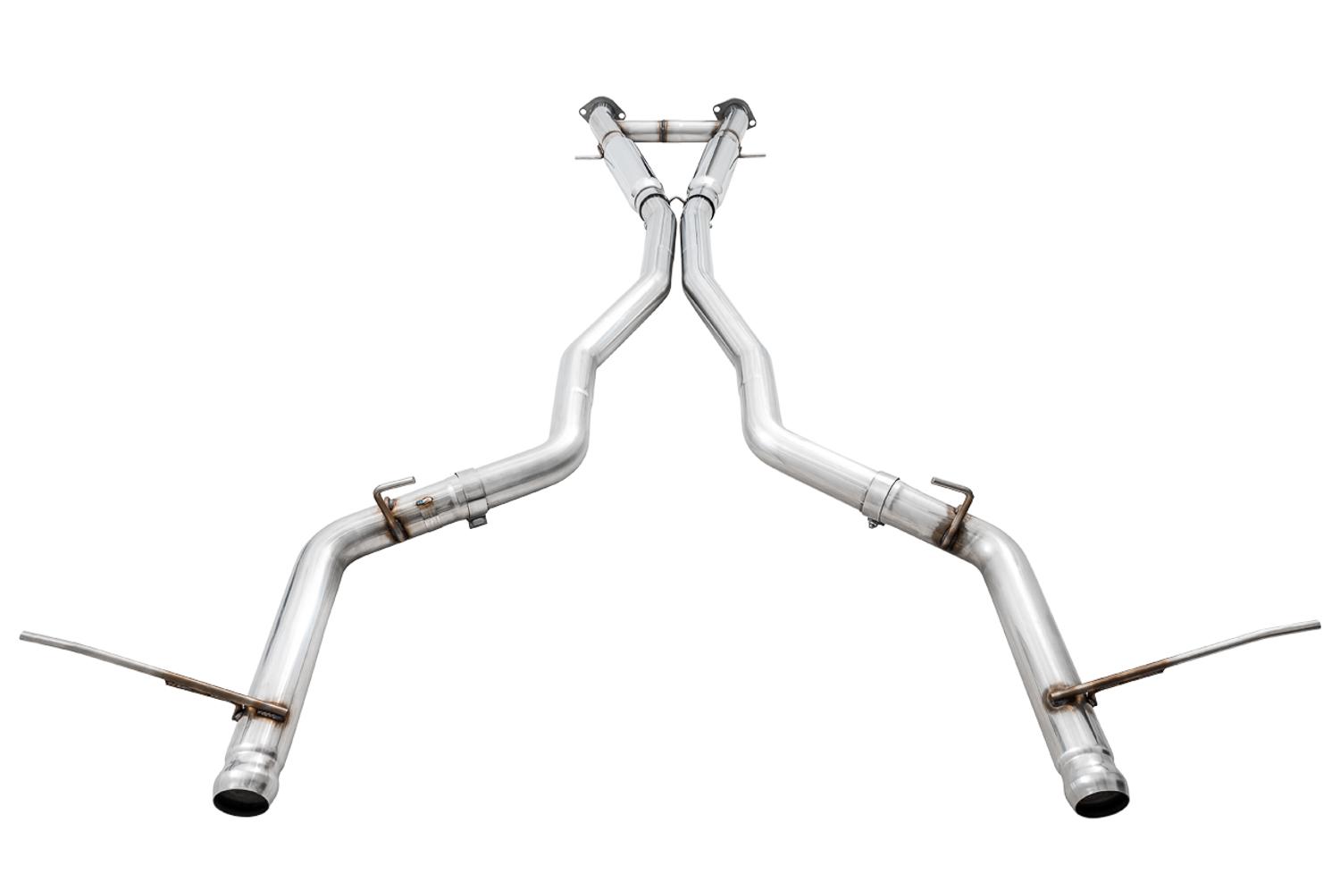 AWE Cat Back Exhaust - Track Edition, Stock Tips (2020 Grand Cherokee SRT/Trackhawk) - 3020-31023