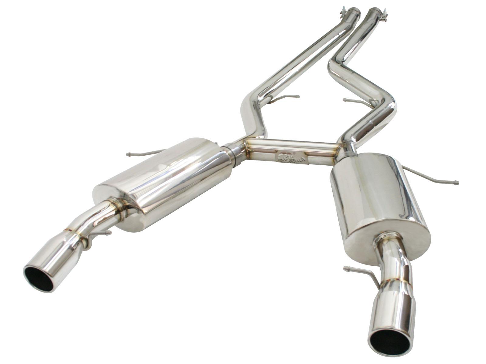 AFE MACH Force-Xp 2-3/4 IN 304 Stainless Steel Cat-Back Exhaust System (2007-2010 335i, 335xi) - 49-36301