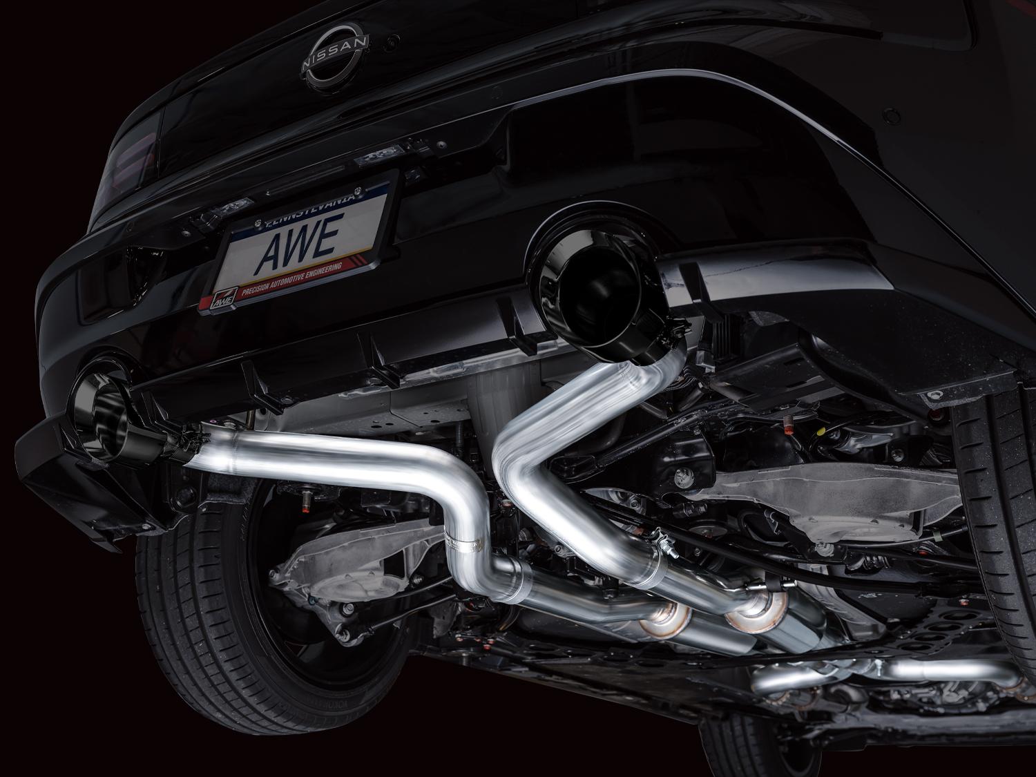 AWE Track Edition for Nissan Z - Diamond Black Tips - 3020-33400