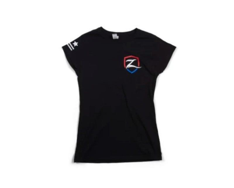Zone Offroad Black Premium Cotton T-Shirt w/ Patriotic Zone Logos - Womens - 2XL - ZONU91642XL