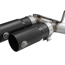 AFE 49-43128-B Rebel Series 3 IN to 2-1/2 IN Stainless Steel Cat-Back Exhaust System w/ Black Tip (2021-2025 Ford F-150 V6-2.7 TT / 3.5L TT / V8-5.0L)