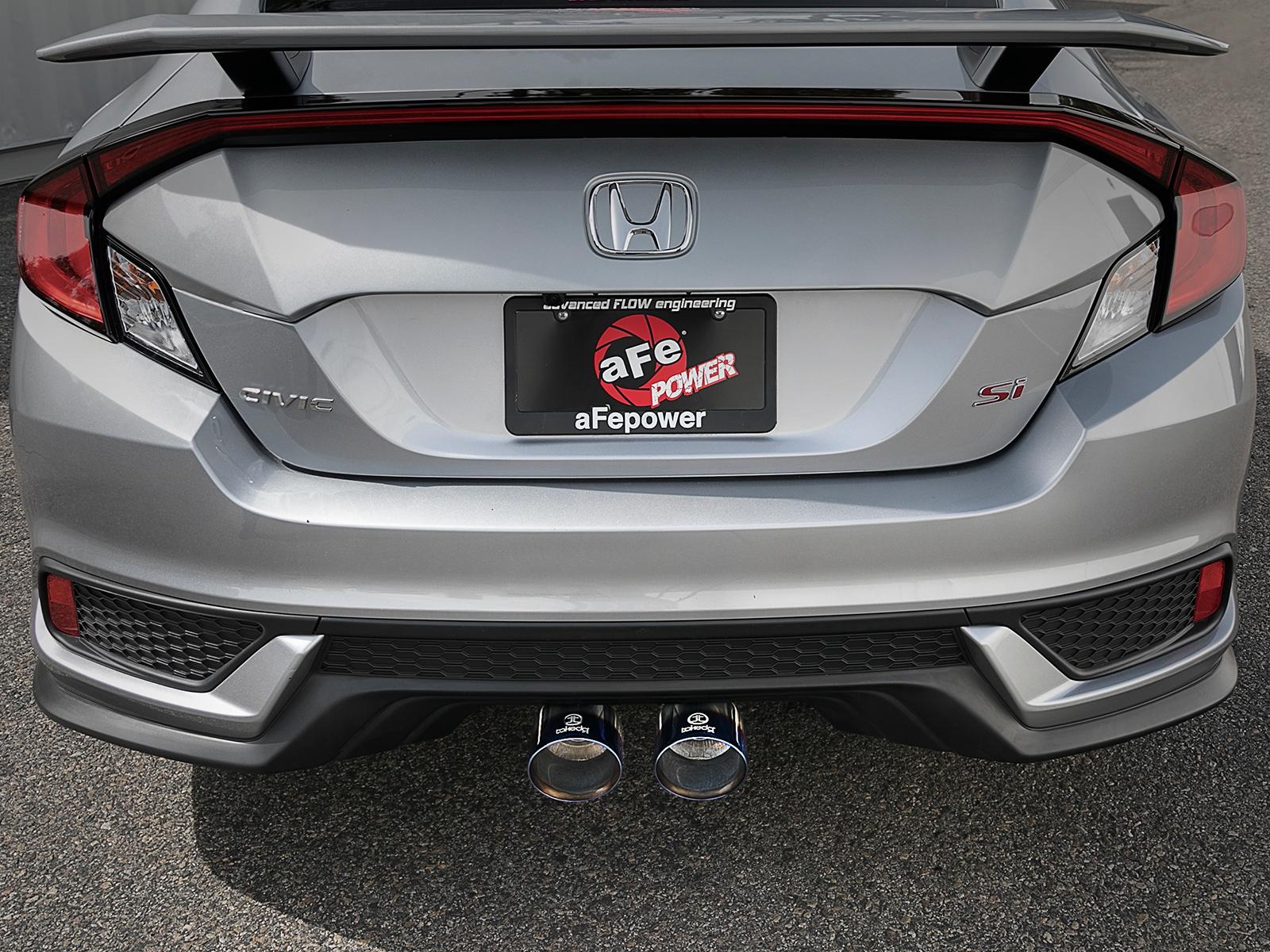 AFE Cat-Back Exhaust System (2017-2019 Honda Civic Si L4-1.5L (t)) - 49-36618-L