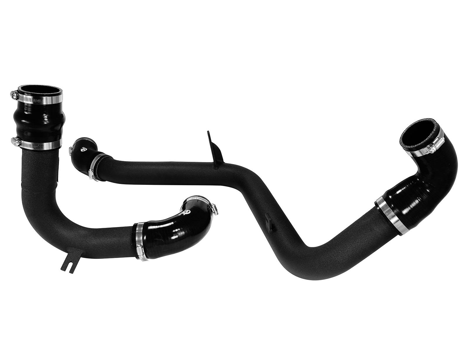 AFE BladeRunner 2-1/2 IN Aluminum Hot and Cold Charge Pipe Kit Black (2013-2018 Focus) - 46-20184-B