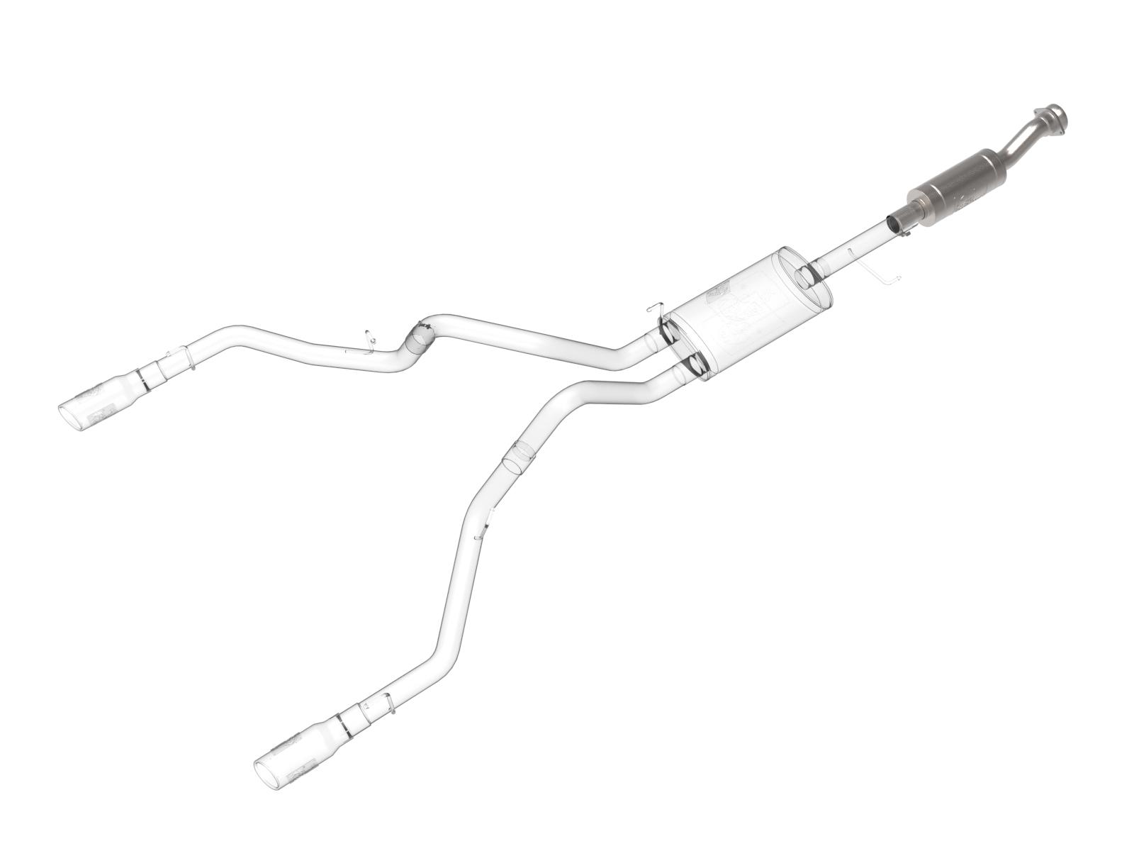 AFE Vulcan Series 409 Stainless Steel Resonator Upgrade Pipe (Fits aFe POWER Exhaust Systems) - 49C43131