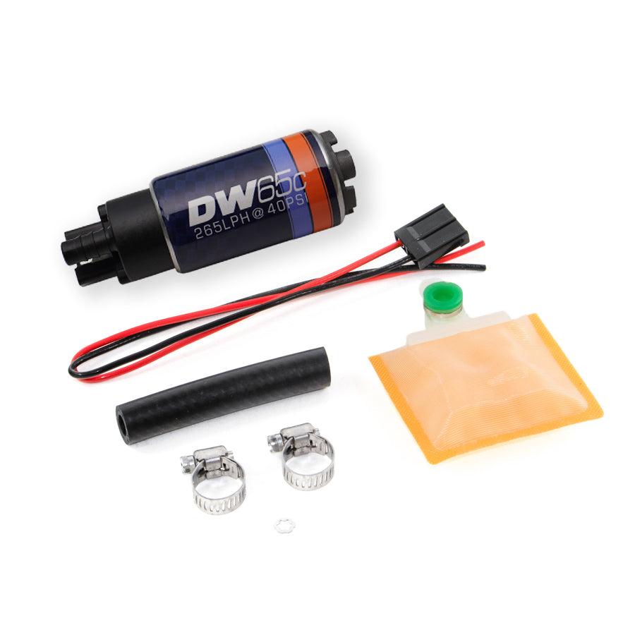 DeatschWerks 265lph compact fuel pump without clips w/ 9-1000 install kit - 9-651-1000