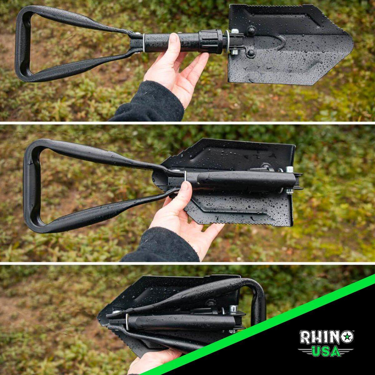 Rhino USA Rhino Usa Folding Recovery Shovel W/Pick - RNO-ETOOL