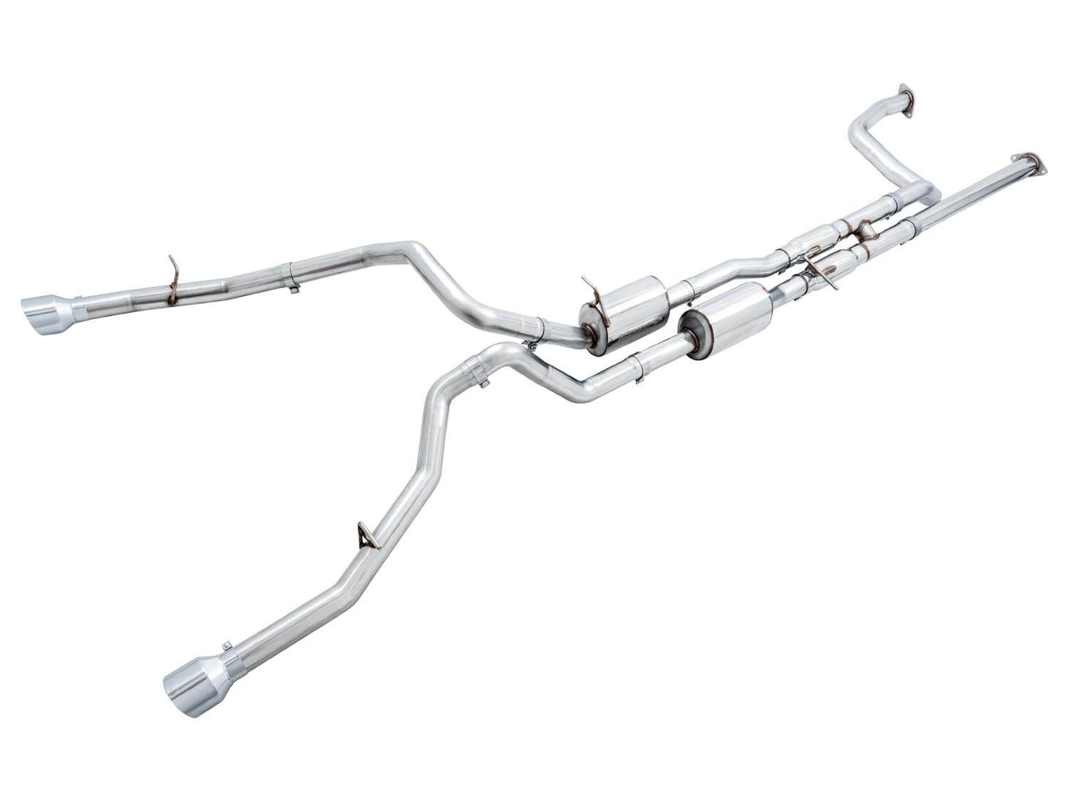 AWE 0FG Catback Exhaust for RAM TRX - Chrome Silver Tips - 3015-32004