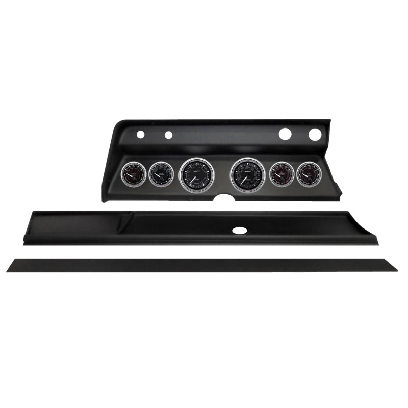 Autometer Chrono Chrome Direct Fit Dash Kit 1967 Chevy Chevelle (2 x 3-3/8in. / 4 x 2-1/16in.)
