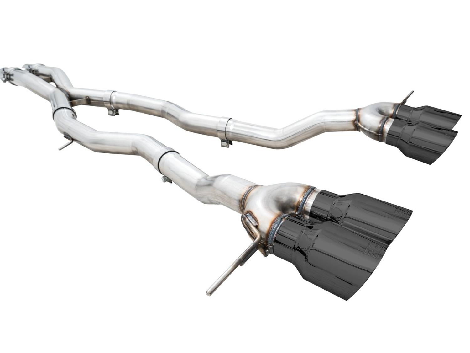AWE Track Edition Catback Exhaust - Diamond Black Tips (2021+ BMW G8X M3 / M4) - 3020-42482
