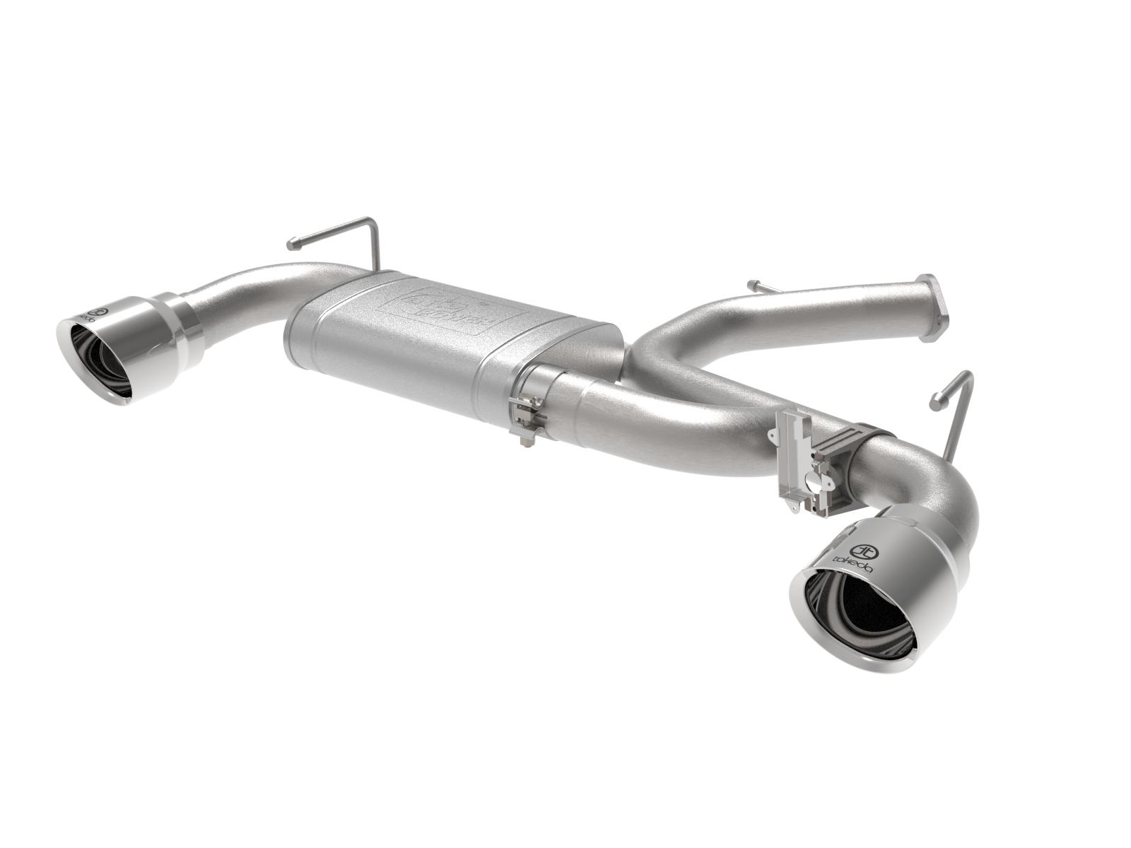 AFE Axle-Back Exhaust System (2019-2020 Hyundai Veloster N L4-2.0L (t)) - 49-37007-P