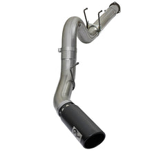 AFE Large Bore-HD 5 IN 409 Stainless Steel DPF-Back Exhaust System w/Black Tip (2017-2021 F-250 Super Duty, F-350 Super Duty) - 49-43090-B
