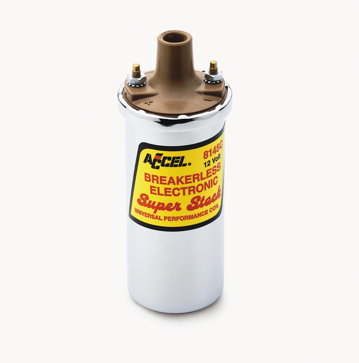 Accel Super Stock Elect Coil Chrome () - 8145C