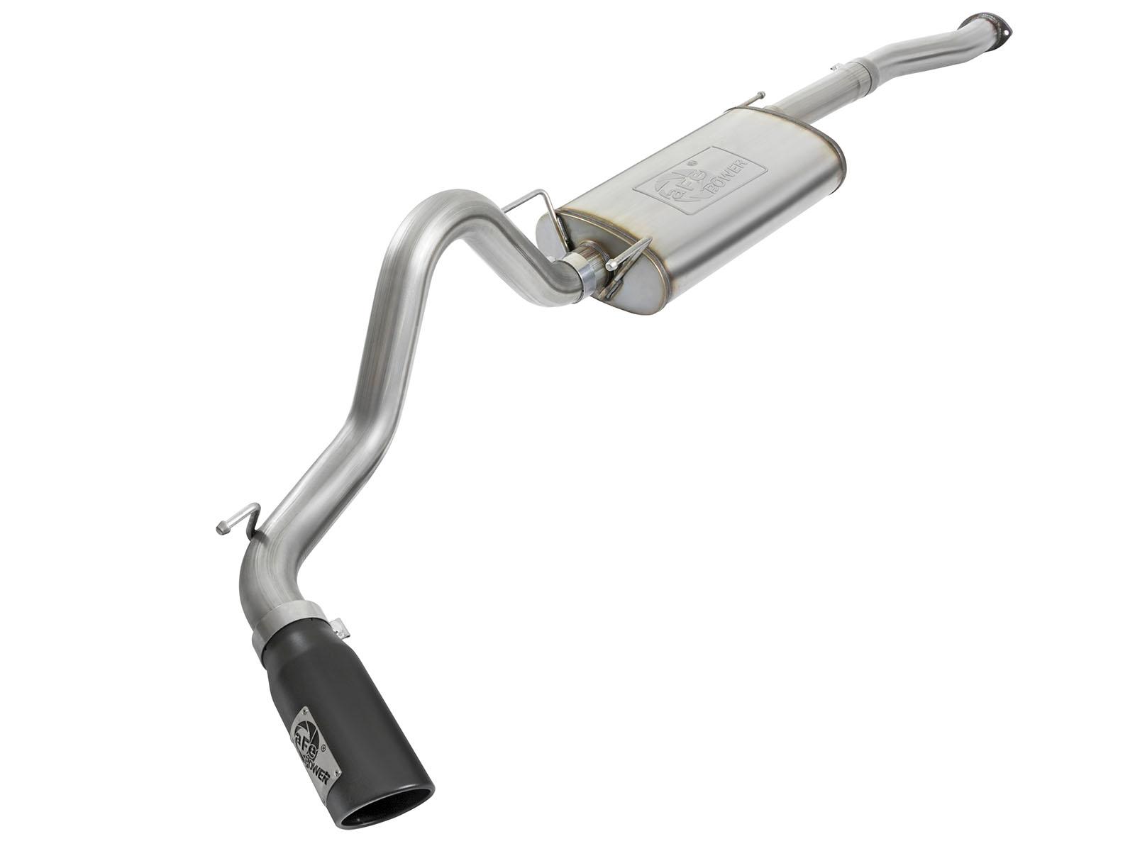 AFE MACH Force-Xp 3 IN 409 Stainless Steel Cat-Back Exhaust System w/Black Tip (2016-2021 Tacoma) - 49-46026-B