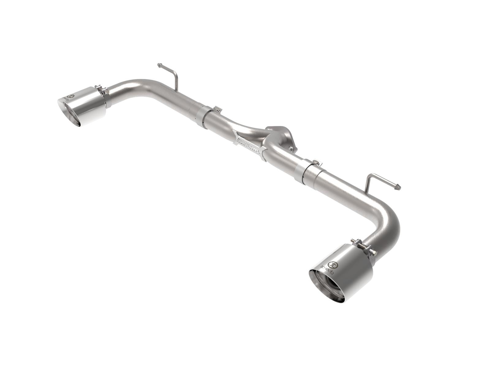 AFE Takeda 2-1/2 IN 304 Stainless Steel Axle-Back Exhaust System w/ Polished Tips (Mazda 3 14-18 L4-2.0/2.5L) - 49-37014-P
