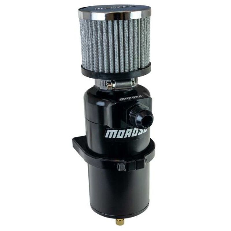 Moroso BREATHER TANK, CATCH CAN, SINGLE INLET, 10 AN MALE - 85411