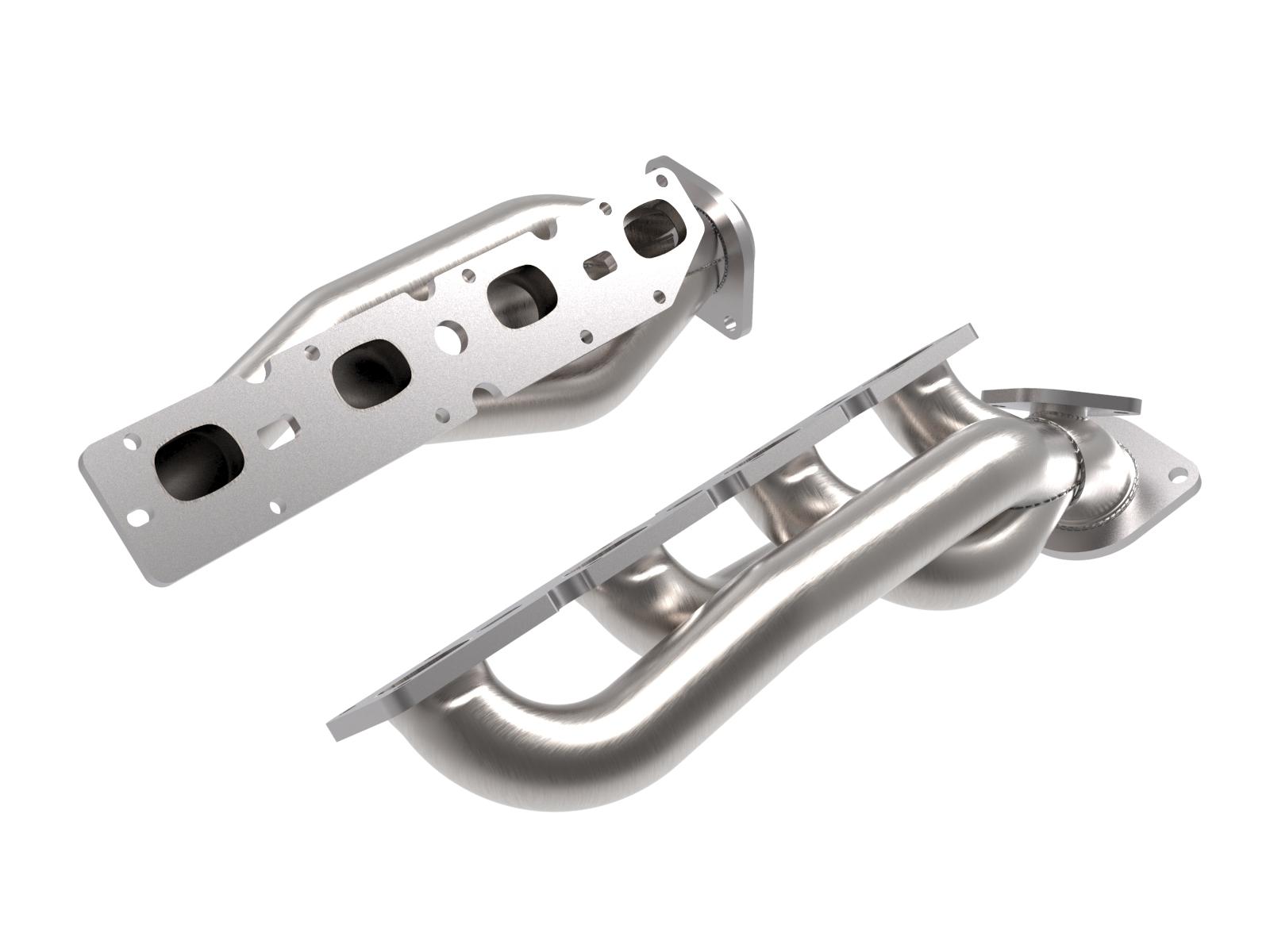AFE Twisted Steel 304 Stainless Steel Short Tube Header (RAM 2500/3500 19-20 V8-6.4L) - 48-32029