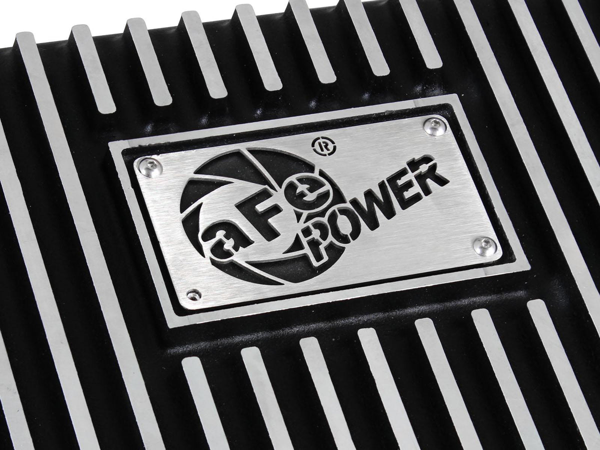 aFe POWER Transmission Pan Black w/ Machined Fins - 46-70222