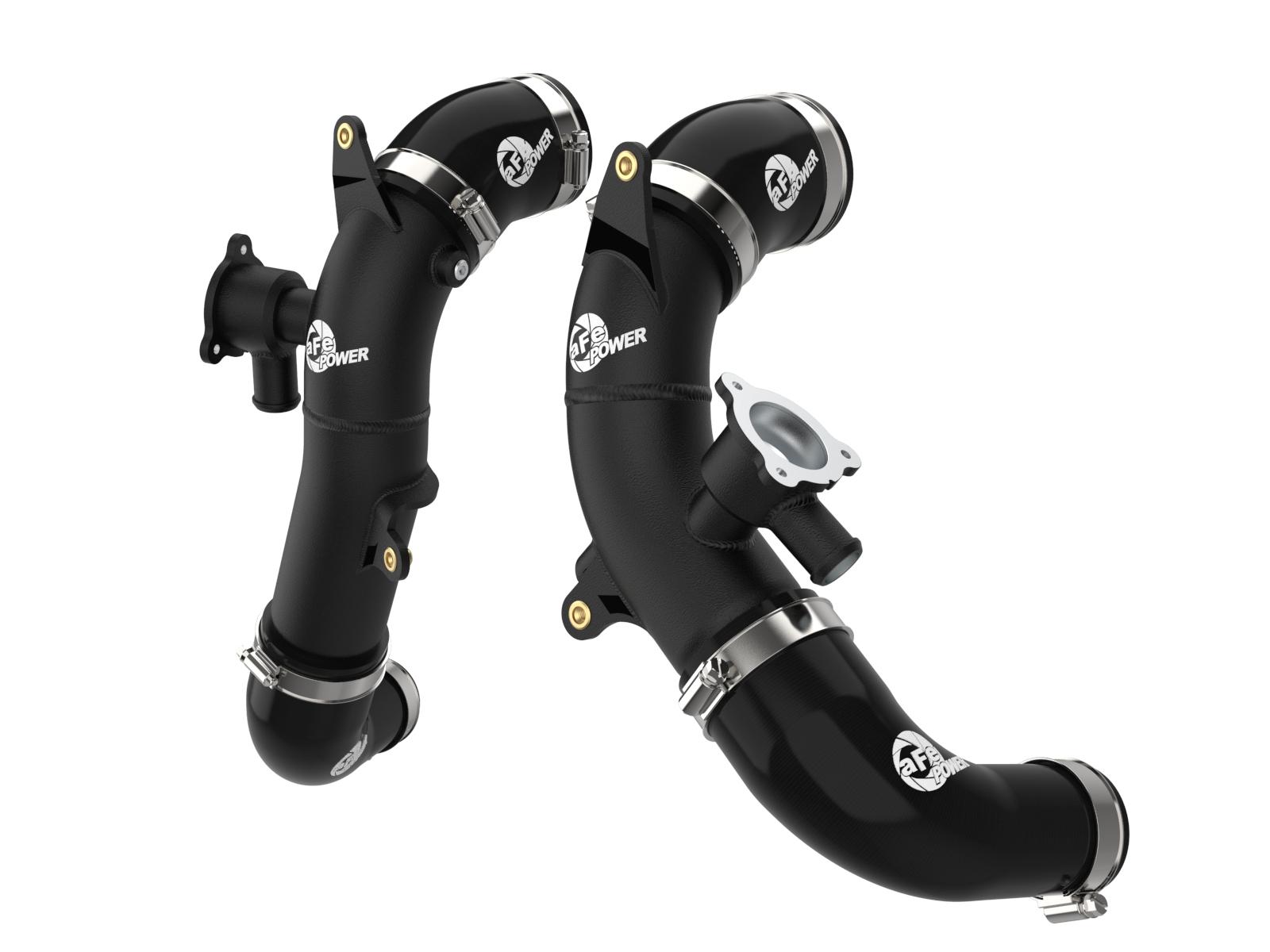 aFe BladeRunner 2.5" Aluminum Hot Charge Pipe - Black (2022 Toyota Tundra V6-3.5L) - 46-20568-B
